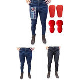 Jm Pantalon Jean Jar Vec Con Protecciones Azul Negro Moto