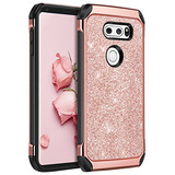 Funda Para LG V30 V30+ V35 Thinq V30s Thinq Rosa Dorado P-02