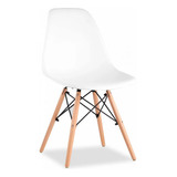 Cadeira De Jantar Mageal Charles Eames Eiffel, Estrutura De Cor Branco, 2 Unidades