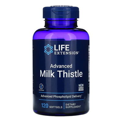Life Extension Advance Milk Thistle - Cardo Mariano Avanzado - 120 Cápsulas - Sin Sabor | Envío gratis