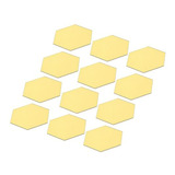 Mirror Tiles Hexagon Shape 3.15 X2.76  Adhesivos Oro