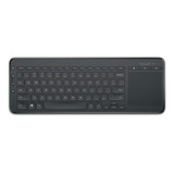 Teclado Inalámbrico Microsoft N9z All-in-one Qwerty Inglés Us Color Negro