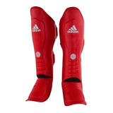 Caneleira adidas Kick Boxing Wako Approved Vermelha