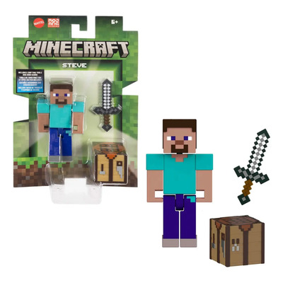 Minecraft Vanilla Figura De Acción Steve 3.25 | MercadoLibre