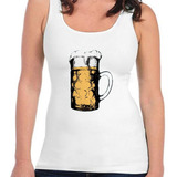 Musculosa Vaso De Cerveza Lleno Chopp Espuma