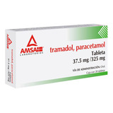 Tramadol, Paracetamol 20 Tabletas 37.5/325mg