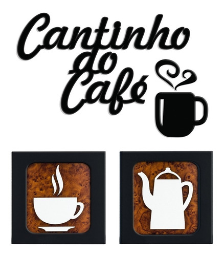 Kit Decorativo Cantinho Do Café 