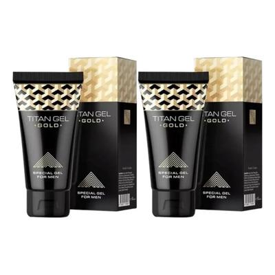 2 Piezas Gel Retardante Titan Gold Alargador Engrosador 50ml | Envío gratis