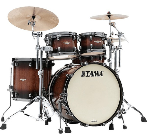 Bateria Tama Starclassic Maple Me42tzbsv-tbv 4 Cascos