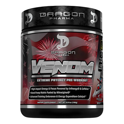 Suplemento En Polvo Dragon Pharma Venom Pre Entrenamiento Sabor American Juice X 196g | Envío gratis