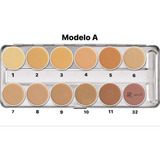 Kryolan Dermacolor Paleta 12 Cores - Modelo  A