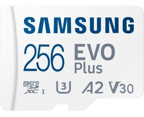 Cartão De Memória Micro Sd Samsung Evo Plus 256gb Classe 10