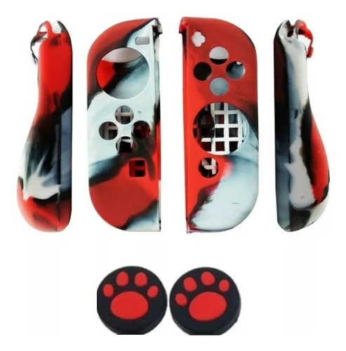 Kit Funda De Silicona Joy Con Nintendo Switch 2grips Colores