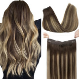 Extensiones Cabello Humano Balayage Marrón Chocola 14in 75gr