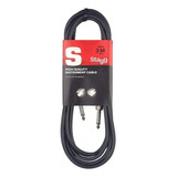 Cable Stagg Plug Plug De 3 Metros Sgc3 Color Negro