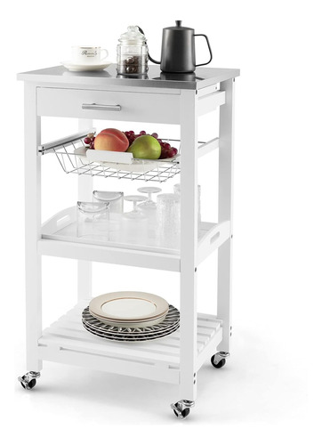 Carrito De Cocina Cajón, Carrito De Cocina Ruedas Enci...