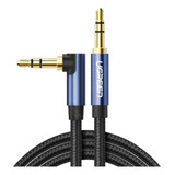 Cable Auxiliar Macho A Macho 3.5mm 90 Grados 2 Metros Ugreen