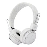 Fone De Ouvido Bluetooth Micro Sd Mp3 Rádio Fm Player Branco