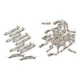 60pcs / Set Clips De Pasador Francés De Plata Accesorios