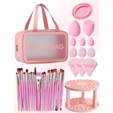 Kit De Makeup Tools + Portacosméticos + Porta Brochas