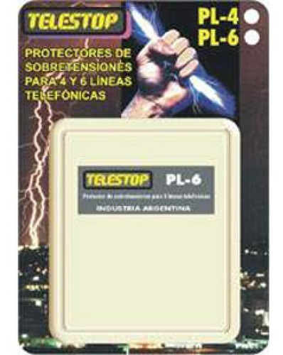 Protector Gaseoso Telestop Pl-6 6 Línea Y Central Telefónica