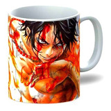 Mug  De Anime One Piece - Taza Pocillo Portas D Ace