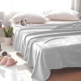 Cobertor Casal Toque De Seda 300 Gramas Antialérgico Luxo Cor Branco