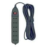 Alargador Electrico Zapatilla 6 Enchufes Cable 3 Metros