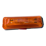 Plafon 4 Led Lateral Para Carrocerias Rectangular Ambar