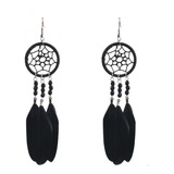 Colgante De Atrapasueños Negro Aret Aretes