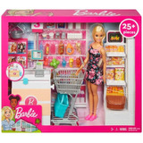 Muñeca Barbie Vamos Al Supermercado Frp01 Mattel