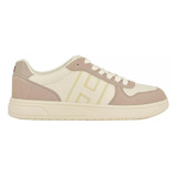 Tenis Mujer Tommy Hilfiger Veniz Casuales Sneakers Crema