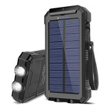 Cargador Solar 30000mah Power Bank Con Doble Usb