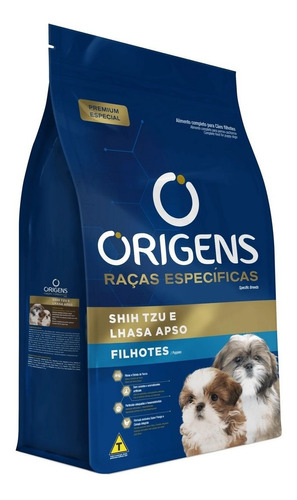 Ração Para Cães Filhotes Shitzu E Lhasa Apso 1kg Origens