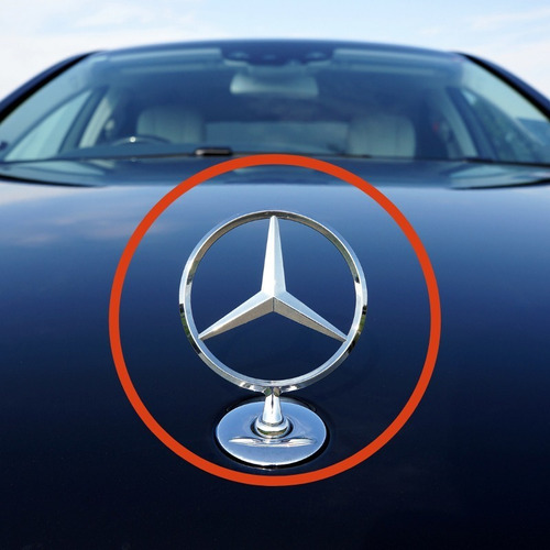 Emblema Mercedes Benz Capot Clase C E  Foto 8