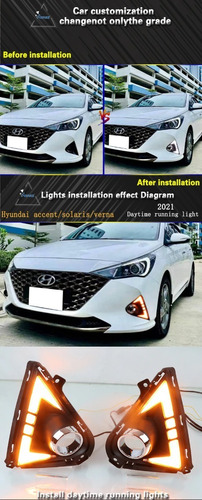 Hyundai Accent 2022 Neblinero Drl Led, Luz Ambar Stock!!!!!! Foto 3