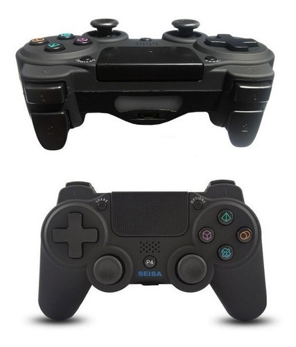 Joystick Para Playstation 4 Ps4 Y Pc Bluetooth Recargable Color Negro