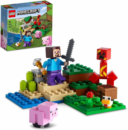 Lego® Minecraft La Emboscada Del Creeper 72 Piezas 21177