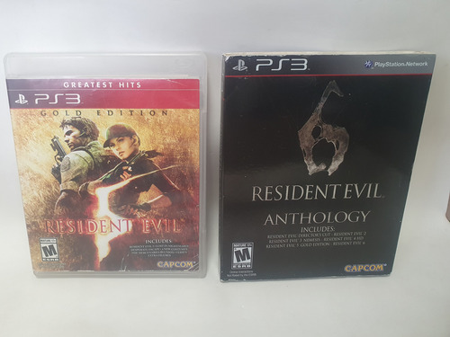 Resident Evil Dúo Pack 5 Gold Y 6 Anthology Playstation 3 