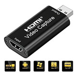 Usb Adaptador Hdmi Capturadora Video 4k Android Windows Mac