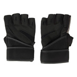 Guantes Gym Fitness Palma Cuero Pu Profesional C/ Muñequera 