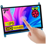 Pantalla Tactil 7 Ips 1024x600 Hdmi Audio Raspberry Pi- Azul