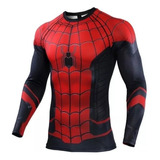 Cosplay Party Spiderman Camisa De Compresión De Manga Larga