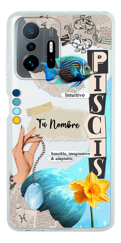 Funda Para Xiaomi Mujer Signo Zodiaco Piscis Con Tu Nombre