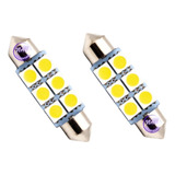 Led Tubular 5050 6 Led 39mm 12v Luz Patente Interior Auto X2