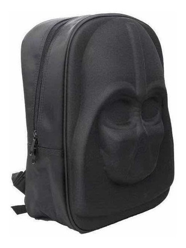 Mochila Diseño Disney 3d Star Wars Darth Vader Negra Blanca