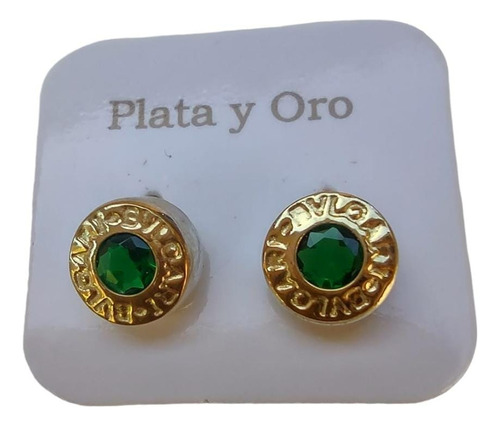 Aros Plata925 Tipo Bulgarie Chico Cristal Cubic Y Duble