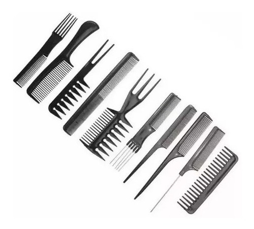 Kit 10 Pentes De Corte Cabeleireiro E Barbeiro Profissional