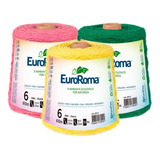 Barbante Euroroma N6 Colorido 600g