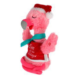 Flamingo Navideño Yoga Músical Movimiento Peluche Navidad